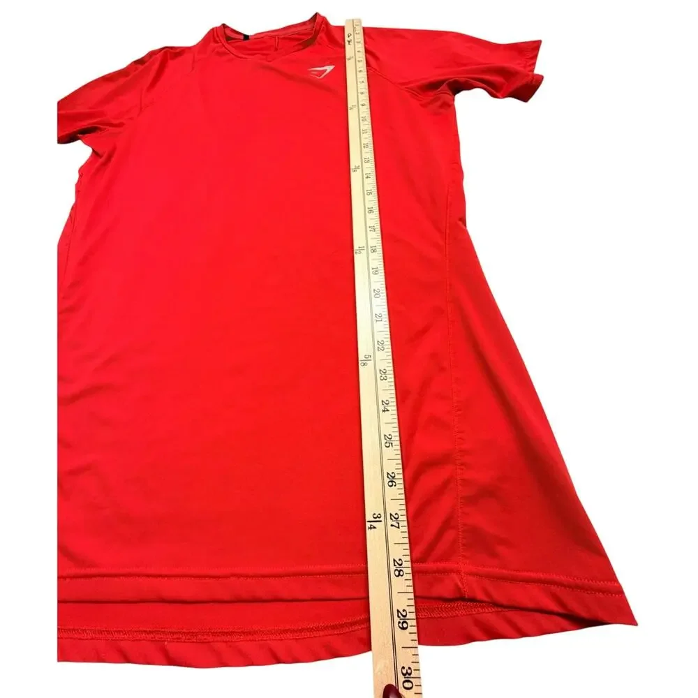 Gymshark Men’s Lot 2 L, XL Red Short Sleeve White Long Sleeve Workout Shirts